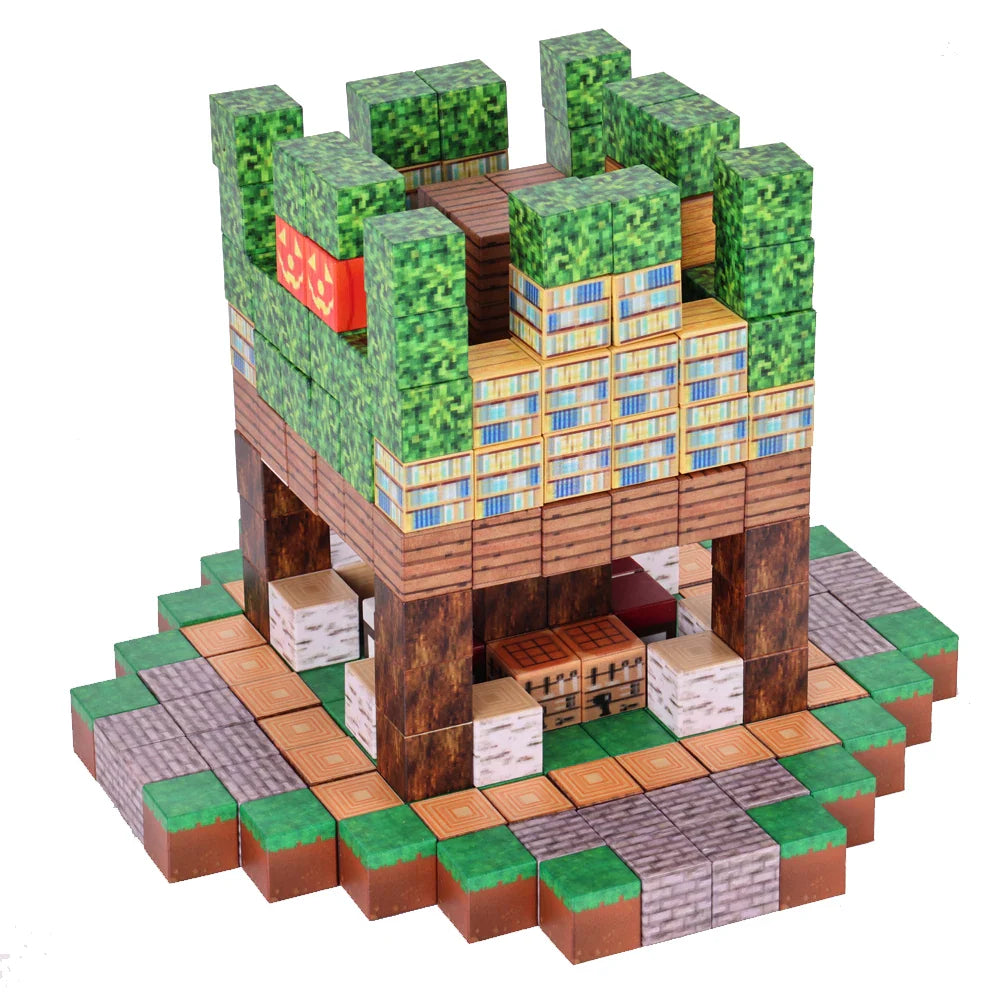 HKM-963859 Magnetic Building Blocks for Kids - Educational Plastic Construction Set