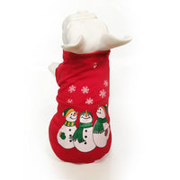 HKM-9639229 Winter-Themed Cotton Pet Clothes for Dogs – Snowman, Santa, and Christmas Styles