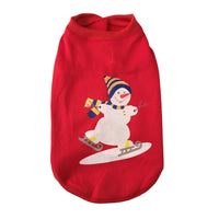HKM-9639229 Winter-Themed Cotton Pet Clothes for Dogs – Snowman, Santa, and Christmas Styles