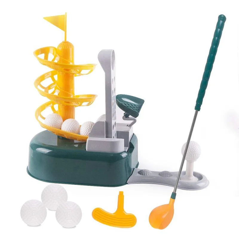 HKM-963987 Kids Indoor & Outdoor Golf Game Toy Set for Ages 3-13, Fun Training Equipment