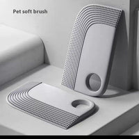 HKM-9640381 Multifunctional Gray Pet Hair Removal Sofa Brush for Easy Clean-Up