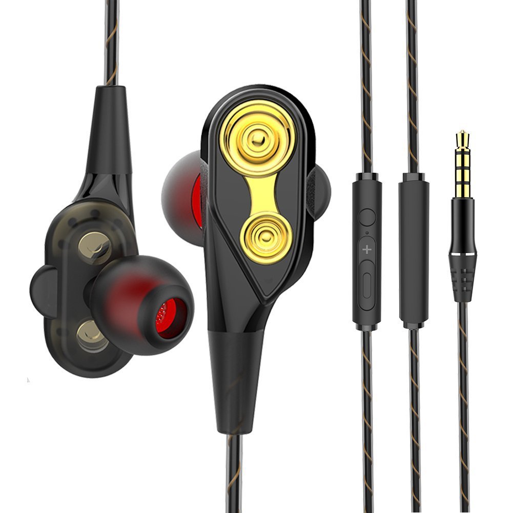 HKM-964051 Wired In-Ear Headphones with Microphone and 3.5mm Straight Plug
