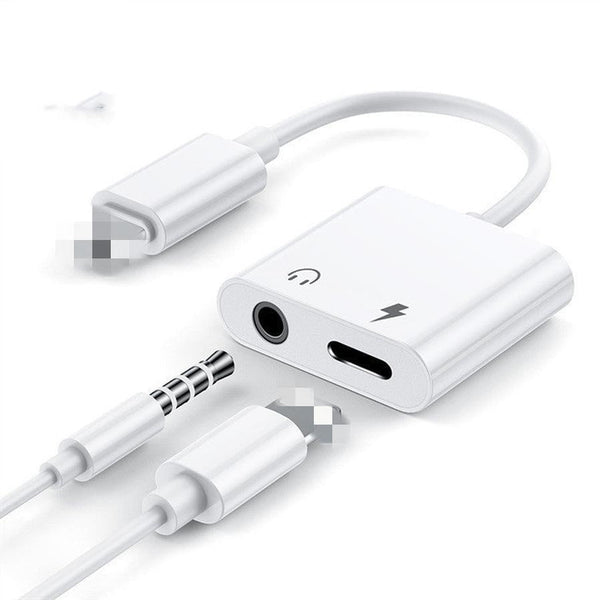 HKM-964115 2-in-1 USB Headphone Audio Converter for Apple Devices - Charge & Listen Simultaneously