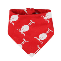 HKM-9642173 Christmas-Themed Cotton Triangle Scarf for Pets in Various Patterns and Sizes