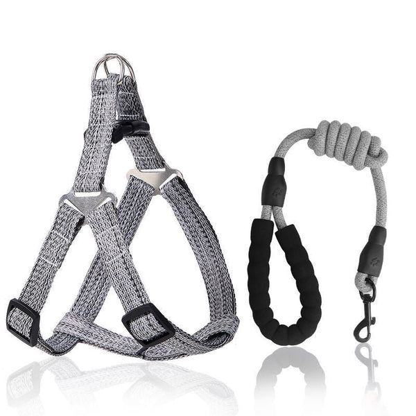 HKM-9643837 Retractable Dog Traction Rope Harness for Safe and Comfortable Walking, Various Sizes Available