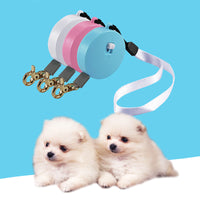 HKM-9644349 Automatic Mini Portable Dog Leash with 2M Flexible Rope for Outdoor and Travel Use