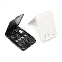 HKM-964435 Multi-Function Business Card Case with Data Cable: USB, 8PIN, Micro USB, Type-C, 0.2M Length