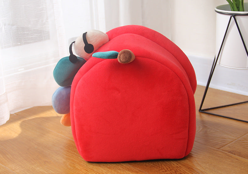 HKM-9644605 Cute Cartoon Four Seasons Pet Cotton Suede Nest ¨C Cozy Kennel for Small Pets