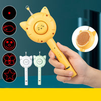 HKM-9646141 Multifunctional Laser Cat Teaser Stick with Cat Comb - Fun Interactive Playtime