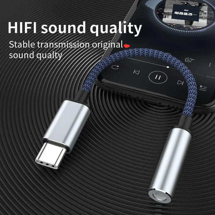 HKM-964627 USB-C to 3.5mm Headphone Jack Adapter for Samsung S20 and Note 10 Audio Connection