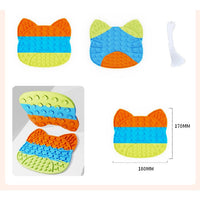 HKM-9646525 Pet Food Plate with Suction Cup and Scraping Function for Easy Cleanup