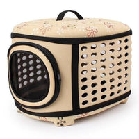 HKM-9646781 Foldable EVA Pet Carrier Bag for Cats - Portable Outdoor Travel Backpack, Available in Black, Pink, Champagne, and Grey