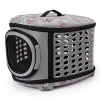 HKM-9646781 Foldable EVA Pet Carrier Bag for Cats - Portable Outdoor Travel Backpack, Available in Black, Pink, Champagne, and Grey