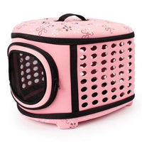 HKM-9646781 Foldable EVA Pet Carrier Bag for Cats - Portable Outdoor Travel Backpack, Available in Black, Pink, Champagne, and Grey