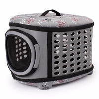 HKM-9646781 Foldable EVA Pet Carrier Bag for Cats - Portable Outdoor Travel Backpack, Available in Black, Pink, Champagne, and Grey