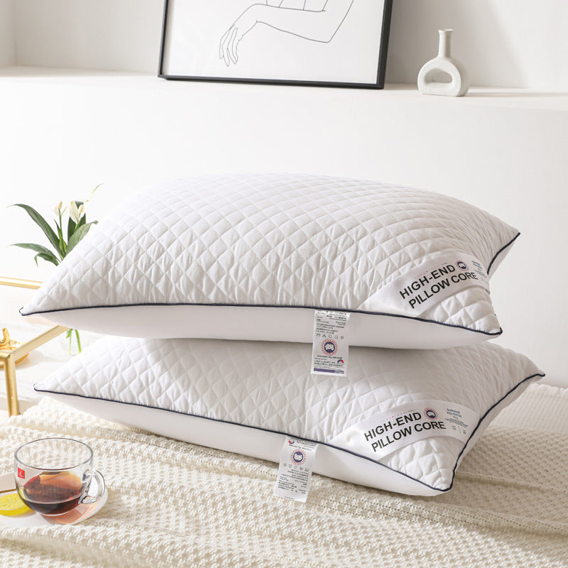 HKM-964691 Feather Velvet Pillow for Adults - Single Side, Cold Gray, 48x74cm