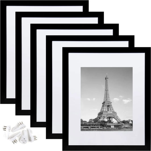 HKM-964755 Black MDF A3 and 5x7 Photo Frames for Wall Art and Home Decoration in Multiple Sizes