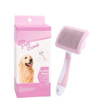 HKM-9647805 Self-Cleaning Slicker Brush for Dogs and Cats with One-Click Hair Removal Function