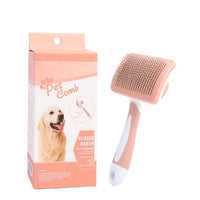 HKM-9647805 Self-Cleaning Slicker Brush for Dogs and Cats with One-Click Hair Removal Function