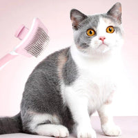 HKM-9647805 Self-Cleaning Slicker Brush for Dogs and Cats with One-Click Hair Removal Function