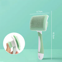 HKM-9647805 Self-Cleaning Slicker Brush for Dogs and Cats with One-Click Hair Removal Function