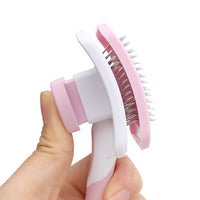 HKM-9647805 Self-Cleaning Slicker Brush for Dogs and Cats with One-Click Hair Removal Function
