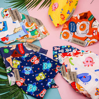 HKM-9647933 Adorable Cartoon Pet Saliva Towel for Spring & Summer in Various Designs