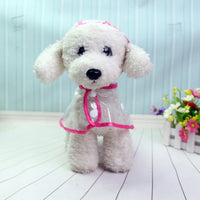 HKM-9648701 Transparent Waterproof Pet Raincoat with Adjustable Bust for Dogs