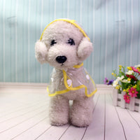 HKM-9648701 Transparent Waterproof Pet Raincoat with Adjustable Bust for Dogs