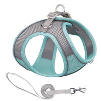 HKM-9650109 Reflective Mesh Dog Harness with Breathable Design and Leash