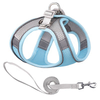 HKM-9650109 Reflective Mesh Dog Harness with Breathable Design and Leash