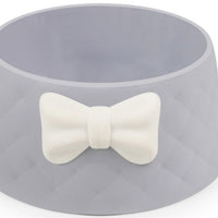 HKM-9650493 Bow Rhombus Cat Bowl in Multiple Colors - Durable PP Material