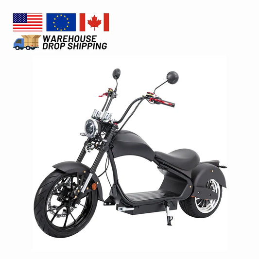 HKM-965075 2000W to 4000W Electric Citycoco Scooter with 30AH Battery - High Speed Touring Motorcycle for Urban Use