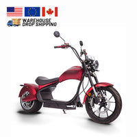 HKM-965075 2000W to 4000W Electric Citycoco Scooter with 30AH Battery - High Speed Touring Motorcycle for Urban Use