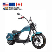 HKM-965075 2000W to 4000W Electric Citycoco Scooter with 30AH Battery - High Speed Touring Motorcycle for Urban Use