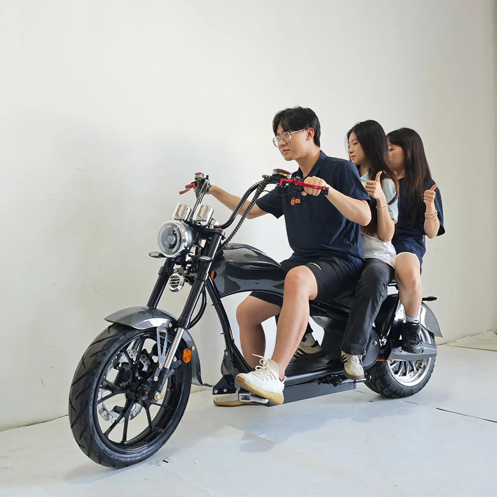 HKM-965075 2000W to 4000W Electric Citycoco Scooter with 30AH Battery - High Speed Touring Motorcycle for Urban Use