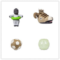 HKM-9651133 Durable Bite-Resistant Dog Football and Multicolored Glowing Ball Set