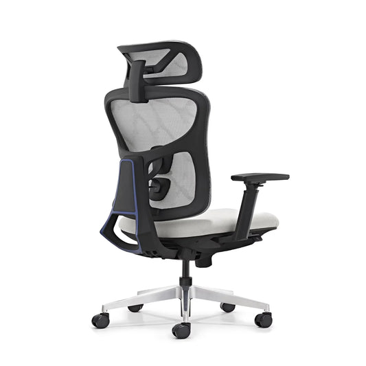 HKM-965331 Ergonomic Adjustable Mesh Office Chair with Swivel Design and Metal Base