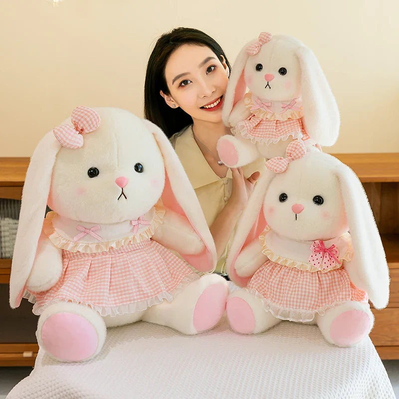 HKM-965331 Exquisite Rabbit Plush Toy for Home Decoration - Washable and Easy to Clean Companion Gift