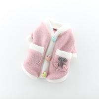 HKM-9654077 Pet Dog Sweater Skirt in Pink and Blue - Soft Acrylic Two-Legged Clothing for Small to XXL Breeds