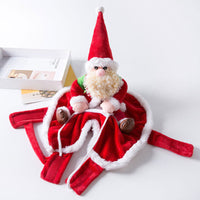 HKM-9654461 Cozy Red Christmas Clothes for Cats and Dogs, Sizes S-XL, Made from Coral Fleece