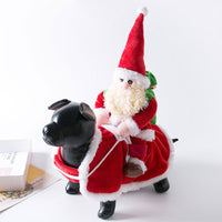 HKM-9654461 Cozy Red Christmas Clothes for Cats and Dogs, Sizes S-XL, Made from Coral Fleece