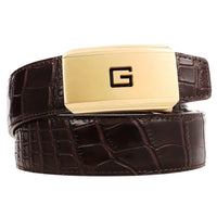 HKM-965587 Men's Leather Belt with Customisable Steel Buckle, Model LY36-61502-8