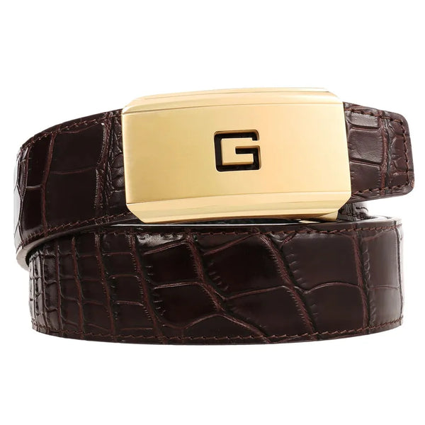 HKM-965587 Men's Leather Belt with Customisable Steel Buckle, Model LY36-61502-8