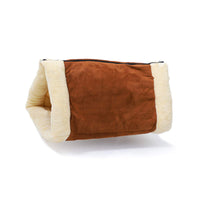 HKM-9656125 Foldable Light Brown Dog Kennel Nest - 83x52 cm Cloth Pet Bed