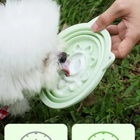HKM-9656253 Portable Collapsible 3-in-1 Dog Bowl with Strong Suction Cups and Hanging Hook