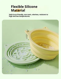 HKM-9656253 Portable Collapsible 3-in-1 Dog Bowl with Strong Suction Cups and Hanging Hook