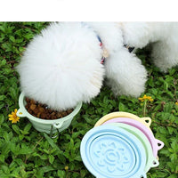 HKM-9656253 Portable Collapsible 3-in-1 Dog Bowl with Strong Suction Cups and Hanging Hook