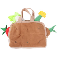 HKM-9656893 Dog Puzzle Toy with Vegetable Basket for Training and Decompression - Polar Fleece Material