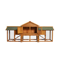 HKM-9659709 Extra Large Bunny Cage with 2 Detachable Runs for Small Animals, Spacious Habitat for Guinea Pigs and Rabbits